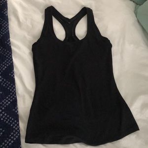 Black workout tank